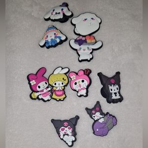 Shoe charms kuromi cinnamoroll melody